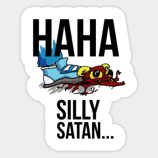 Haha, Silly Satan Sticker